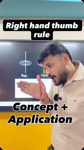 Ankit Upadhyay | Physics Zero to Hero – Day 6 ⚡📘 Master Maxwell’s Right-Hand Thumb Rule in seconds! This simple trick will save your marks in Class 10... | Instagram