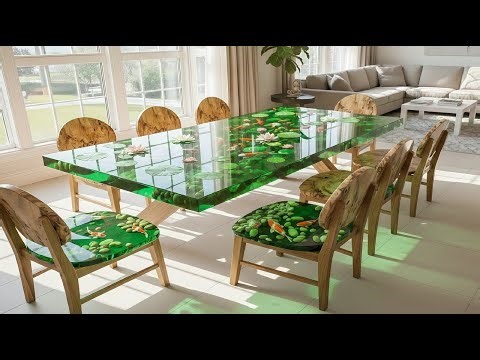 Let's Watch How I Created This Stunning Epoxy Koi Fish Tabletop Art!