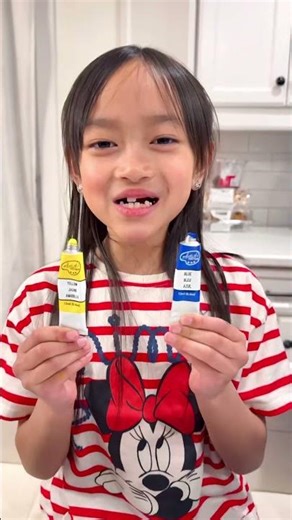 Mixing colors ❤️👧🏻 Learning with kids paint 🎨