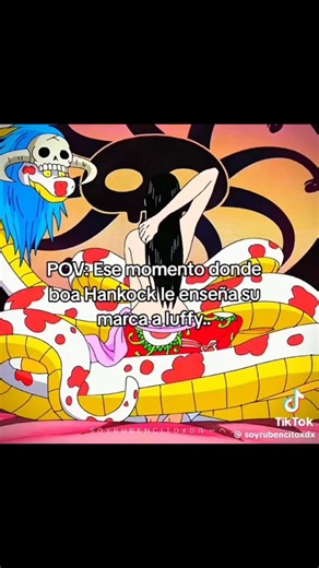 Boa Hancock shows Luffy her mark 🫣