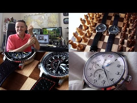 Duel For The Best $200 Aviation Watch - Citizen Nighthawk Vs Seiko SNA411 + SARW025 Unboxing