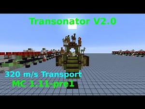 [Showcase] Transonator V2.0 320 m/s transport system in MC 1.11-pre1