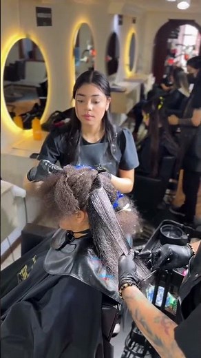 ¿Miedo a alisar un cabello afro? 😱\rAquí te comparto el protocolo seguro,paso a paso,😍#cambiodelook