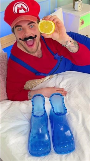 Get Your Feet Sparkling Clean with These Fun Blue Boots! #Shorts #CleanFeet