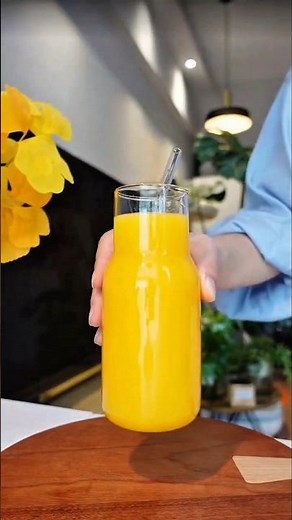 Healthy 2-Ingredient Mango Juice Recipe #recipe #healthyfood