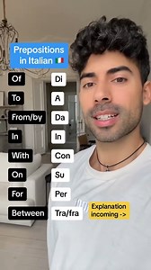 All Italian Prepositions Explained Clearly #italian #italiano #languagelearning #learnitalian #grammar #italianprepositions #languagetips #studyitalian #education #foryou | Antoniobenina