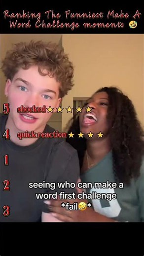 Ranking The Funniest Make A Word Challenge moments 🤣 #shorts #viral #makeaword #pov