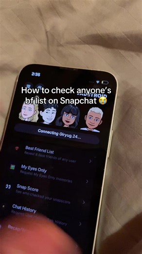New snap update lets u check anyone’s bf list 🗿 #bflistexposed #vadetroid