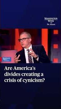 Are America's divides creating a crisis of cynicism?