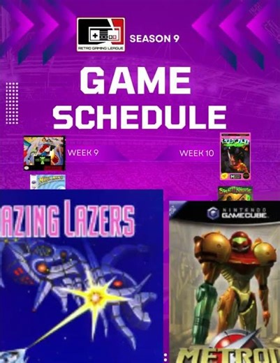 Season 9 Game Schedule (UPDATED WITH CHAMPION SWAP)