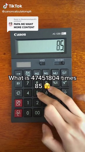 Canon AS-1200 Calculator Tricks for Math Enthusiasts