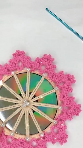 Creative DIY Crochet CD Crafts | Recycling Ideas