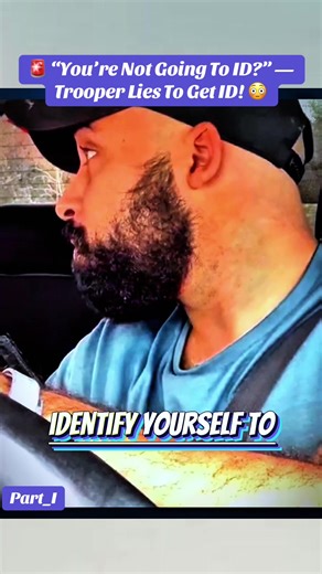 #knowyourrights #foryoupage #traffic #usa🇺🇸 #copsoftiktok 🚨 “You’re Not Going To ID?” — Trooper Lies To Get ID! 😳 part_I