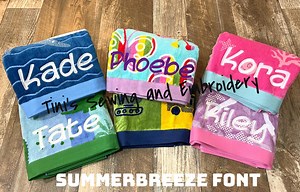 Personalized Beach Towels for Kids, Customized Pool Towels for Boys or Girls - Ideal Gift for Birthdays or Pool Party's - Etsy