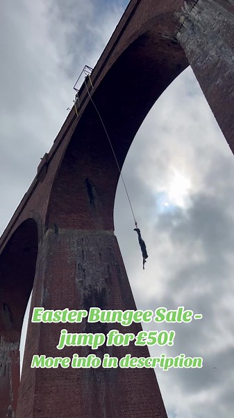 🐣Leap into spring with our Bungee Jump sale!🐣 🌻Spring is all about new beginnings - try something new this season and stretch life further with our incredible bungee experiences! 💸Bungee Jump for just £50 in our gift voucher sale - vouchers valid for 10 months. 📍14 locations nationwide - find your perfect jump! 💻More info, vouchers and bookings on our website - please message us if you have any questions. #fyp #foryou #explore #adrenaline #bungee #ukbungeeclub #easter #sale #gift