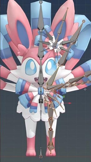 Mega Sylveon creation process #pokemon #furry #sylveon