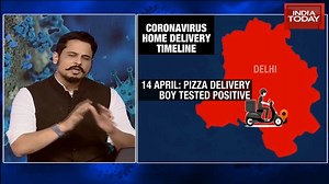 #CoronavirusCrisis | Major COVID-19 fear in south Delhi after pizza delivery boy tests positive. Take a look at the timeline of this delivery so that you know what action have to be taken. #5iveLive with Shiv Aroor Full video - https://bit.ly/2yo5hfu | India Today