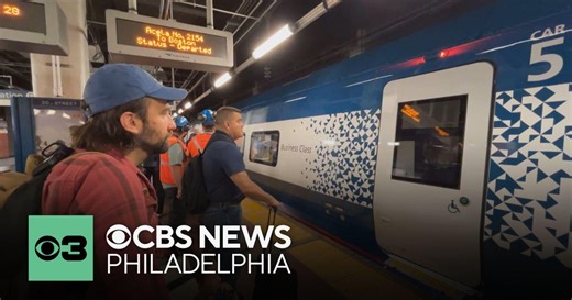 First NextGen Acela trains pull into 30th Street Station in Philadelphia