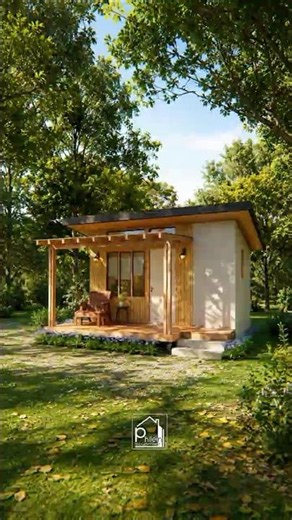 15sqm Tiny Cabin Design | Cozy Modern Small House for Simple Living #phileinbudgethomes