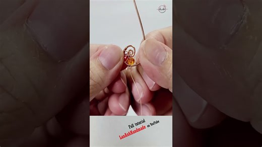 Wire wrapped seashell pendant | Easy & elegant #shortsvideo #diy #handmade #wireworks