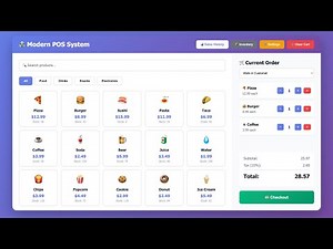 Complete Modern POS System Using Only HTML, CSS & JavaScript