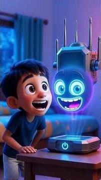 He Slapped the WiFi Router… Then THIS Happened! 😱📶 (Animated Short Film)##shorts #ytshorts