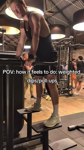 TOO HEAVY 💀 Weighted dips be like… #shorts #viralshorts #gym #fitness