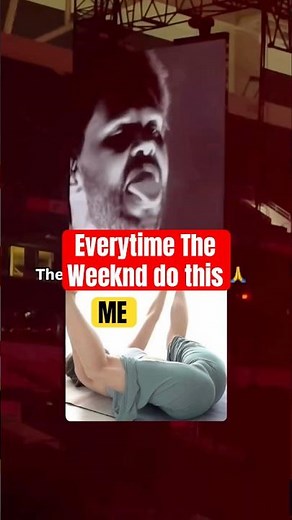 The weeknd tongue flicking movement made me to do this #theweeknd #liveconcert #theweekndsongs #xo