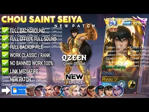 Script Skin Chou Saint Seiya - Libra Shiryu No Password | Full Effect Voice | Patch Terbaru