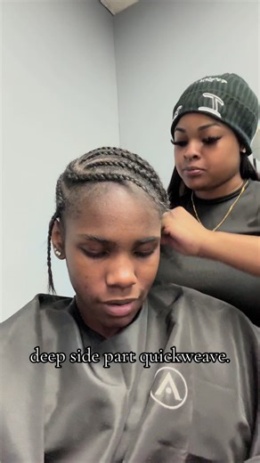 Transform Your Look with a Deep Side Part Quick Weave