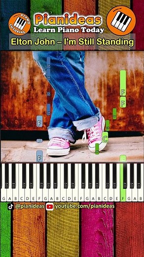 Elton John - I'm Still Standing » EASY Piano Tutorial and Cover