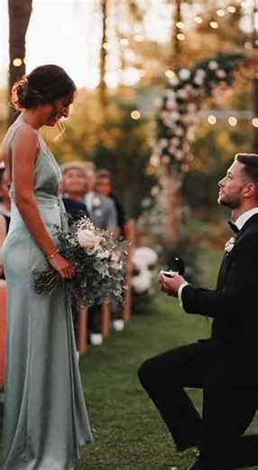 He asked her… but someone else answered first 💍😂❤️ #beestorylab #WeddingSurprise #ViralWedding