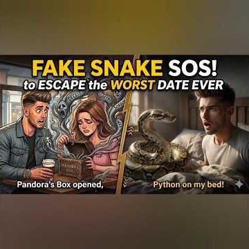 I Faked a Pet Python to Escape the WORST Date Ever #shorts