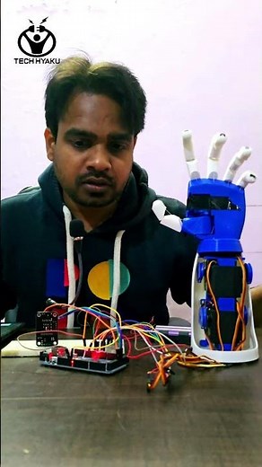 Voice-Controlled Bionic Hand Project | Assistive Robotics Innovation #stem #bionichand #robot #tech