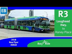 R3 Lougheed Hwy to Haney Place RapidBus | TransLink CMBC 2018 New Flyer XDE60 - 18040