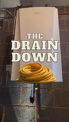 Plumbing Tips for Draining Down a Combi Boiler #boiler #plumber #shorts