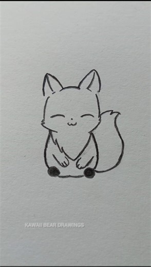 cute things to draw when bored 🥱 | #cute #art #drawing #easy#kawaii #fox#fyp#kawaiidrawing