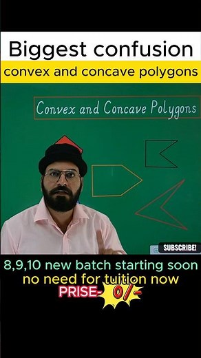 What's the Difference between Convex vs Concave Polygons #maths