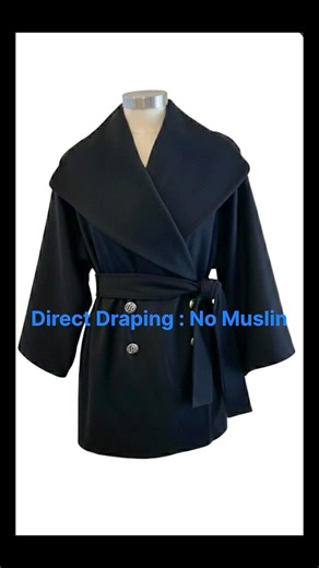 Direct Draping: Luxury Coat Design #creative #fashion #diy