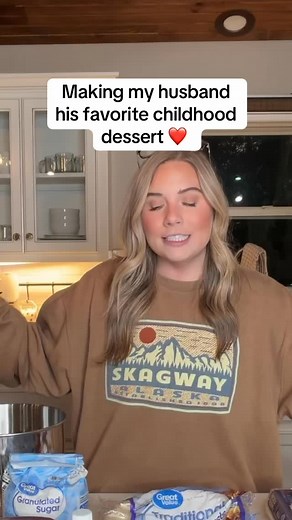 He’s been waiting on this one 😍 #shelbanddyl #fudgepie #surprise #baking | Shelby & Dylan Reese