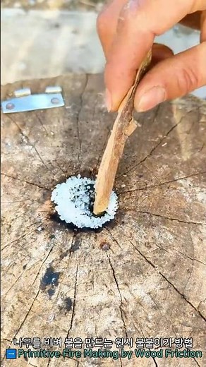 Primitive Fire Making by Wood Friction
