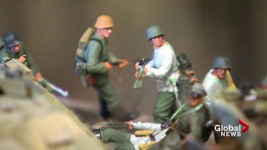 WWI and WWII battle scenes depicted through dioramas by New Brunswick modeler