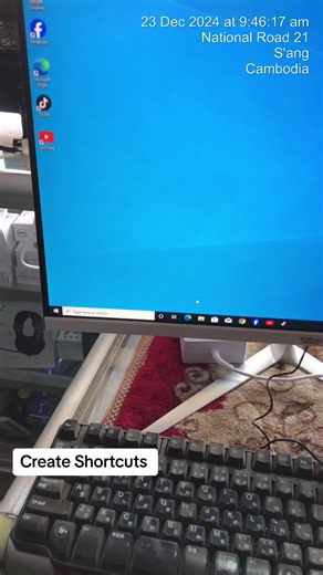 Create shortcuts #khmeritcomputer #teacherinheart