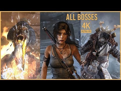 Tomb Raider - All Boss Fights / All Bosses & Ending (4K 60FPS)