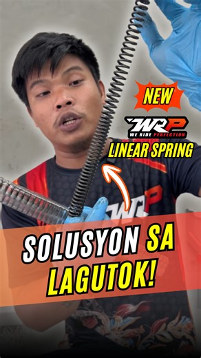 Lagutok kahit bago pa ang unit? Baka spring na ang problema. 🏍️⚠️ Introducing the 𝗡𝗘𝗪 𝗪𝗥𝗣 𝗟𝗜𝗡𝗘𝗔𝗥 𝗦𝗣𝗥𝗜𝗡𝗚! Made for riders na hirap sa stock spring na hindi tugma sa timbang at riding style. Maraming stock spring dikit-dikit ang design at iba ang galaw, kaya minsan sobrang tigas o sabog ang play. Ang WRP Linear Spring, sakto lang ang haba at tigas para swabe ang movement at ramdam pa rin ang suspension play. ✔ Hindi masakit sa kamay kahit long ride ✔ Mas kontrolado ang galaw ng 