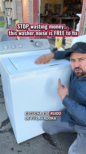 Is your washer making this noise? Don’t waste money on parts or a new machine. This is a $0 fix that most people overlook… and it could save you hundreds today. Watch until the end. ⸻ #washingmachine #appliancerepair #diyfix #savehundreds #homeowner