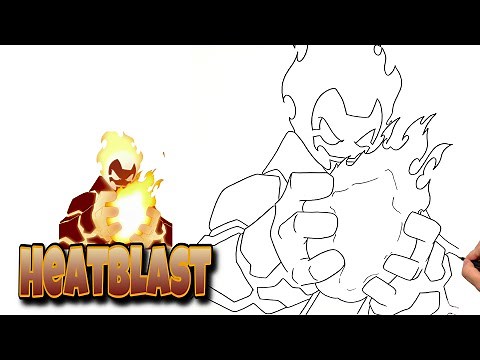 How To Draw HEATBLAST | Ben 10 #ben10 #heatblast