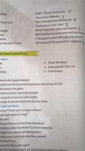 Class 6 geography ch-places on the Earth book exercise and question answers