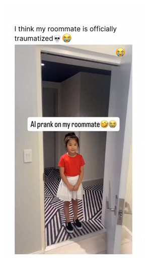 BINGEJOB on Instagram: "My roommate is panicking about the cat, but I’ve got my priorities straight on Stake 💀 The creator uses AI to seamlessly insert a young girl into photos of his actual apartment, sending them to his roommate, Chandler, with a story about a "random kid" who wandered in. The prank escalates quickly from a confusing encounter to a high-stress "emergency" as the photos depict the girl holding their cat near an open oven, triggering a full-blown, all-caps panic attack from the