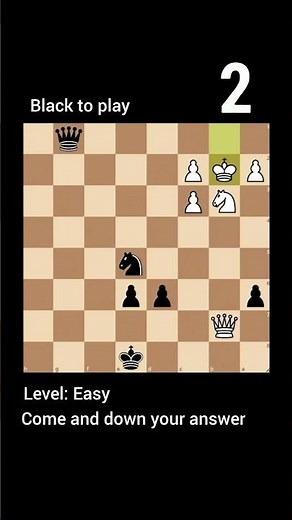 Black to Play ♟️ Can You Find the Winning Move?
